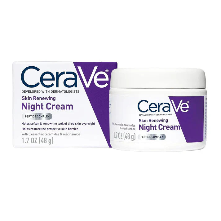 CeraVe 4-in-1 Skincare Kit: Night Cream, Sunblock, Cleanser & Serum